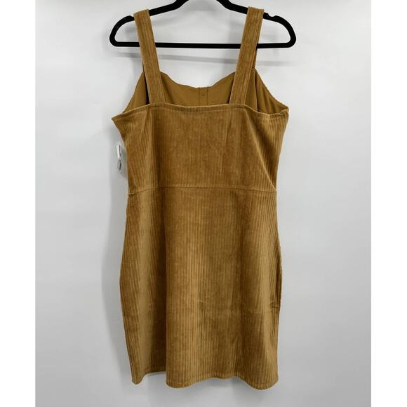 No Boundaries Juniors Womens Button Front Ribbed Corduroy Jumper Dress XL NEW - Picture 3 of 11